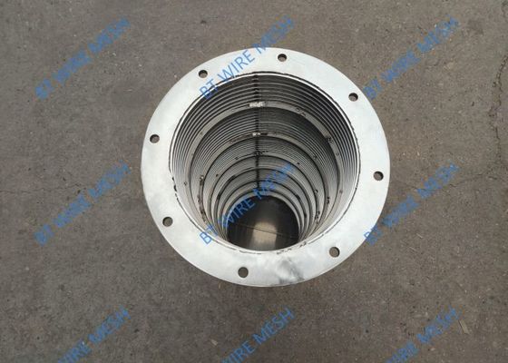 Flange And Bottom Water Filter 0.02mm Slot Johnson Screen Pipe