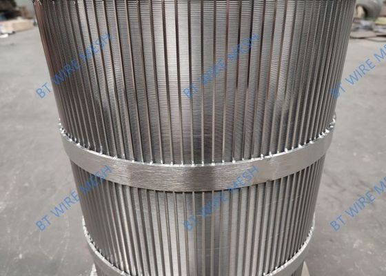 Sieve Tube 316l Wedge Wire Screen Filter 0.2mm - 1.0mm Slot